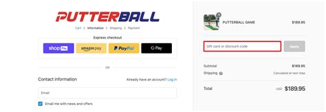 Putterball coupon code 50 off